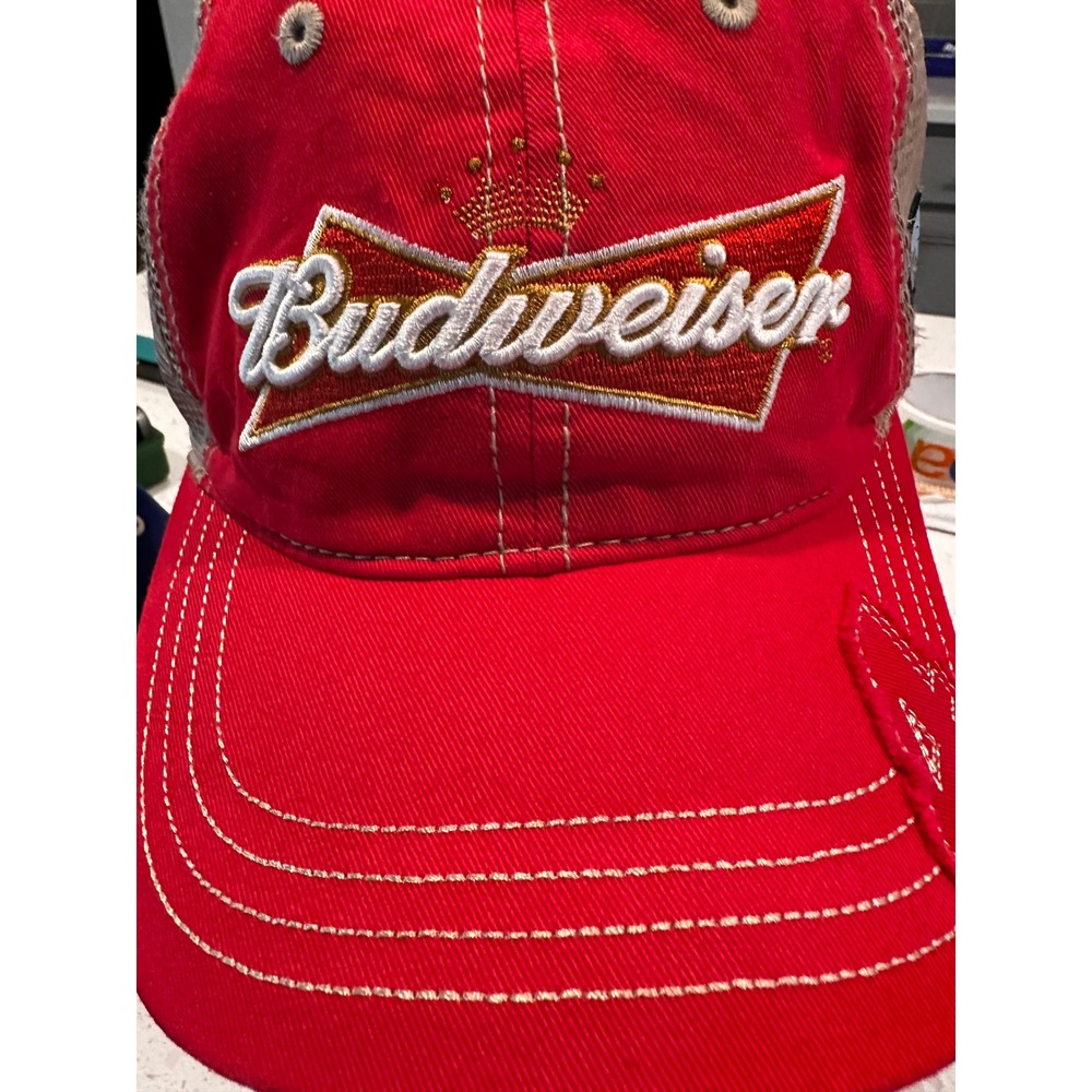 Budweiser NASCAR Stewart-Haas Racing Hat Kevin Harvick #4 Chase Authentics Red